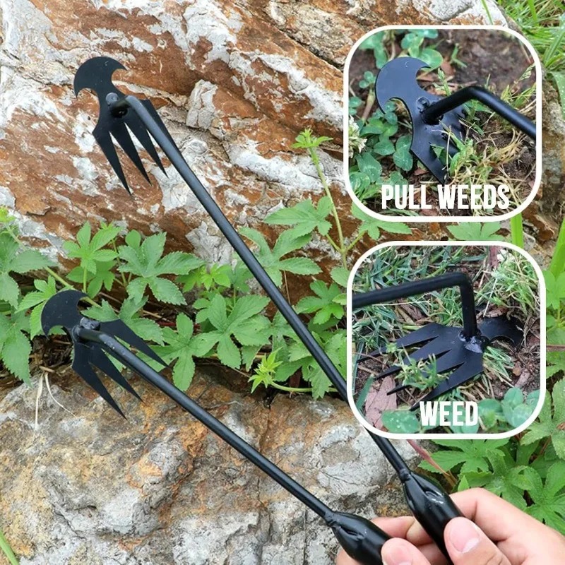 Gardening Tools Shovel - 2 in 1 Garden Rake Manual