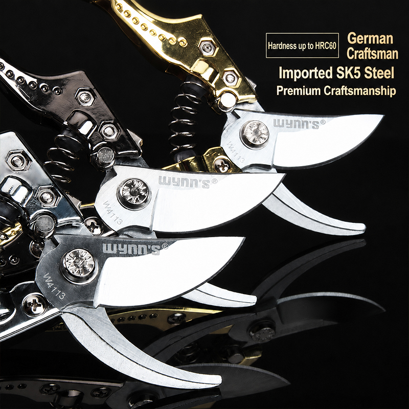 Gardening Tools To Cut Branches - SK5 Steel Garden Pruning Shears Sharp