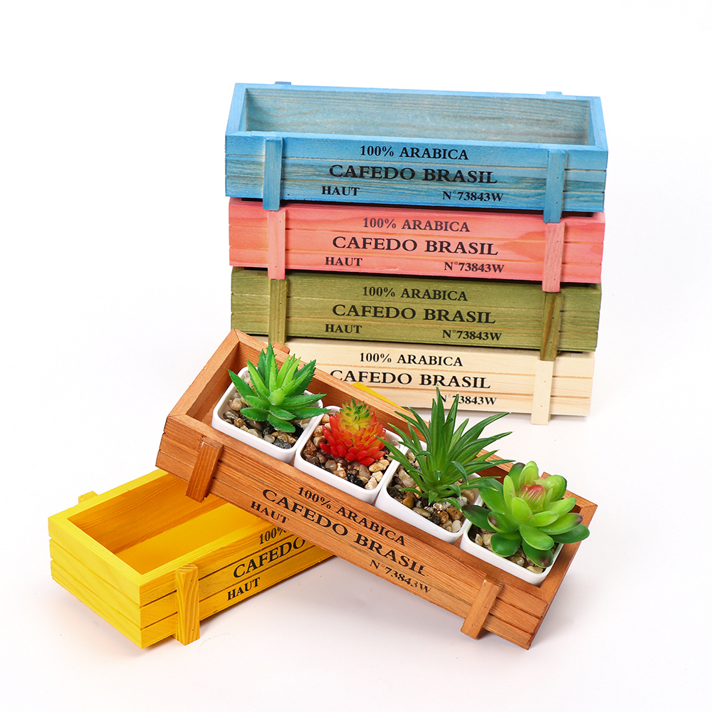 Natural Wooden Flowerpot Garde - Gardening Tools Green recension och pris