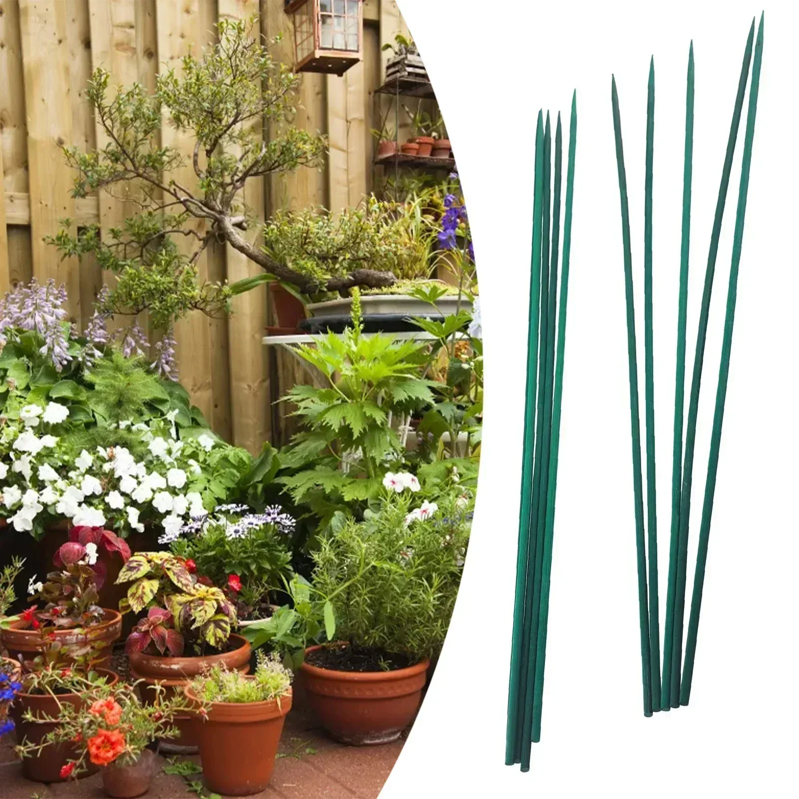 10pc 40cm Plant Stake KIT Wood - Gardening Tools Green recension och pris