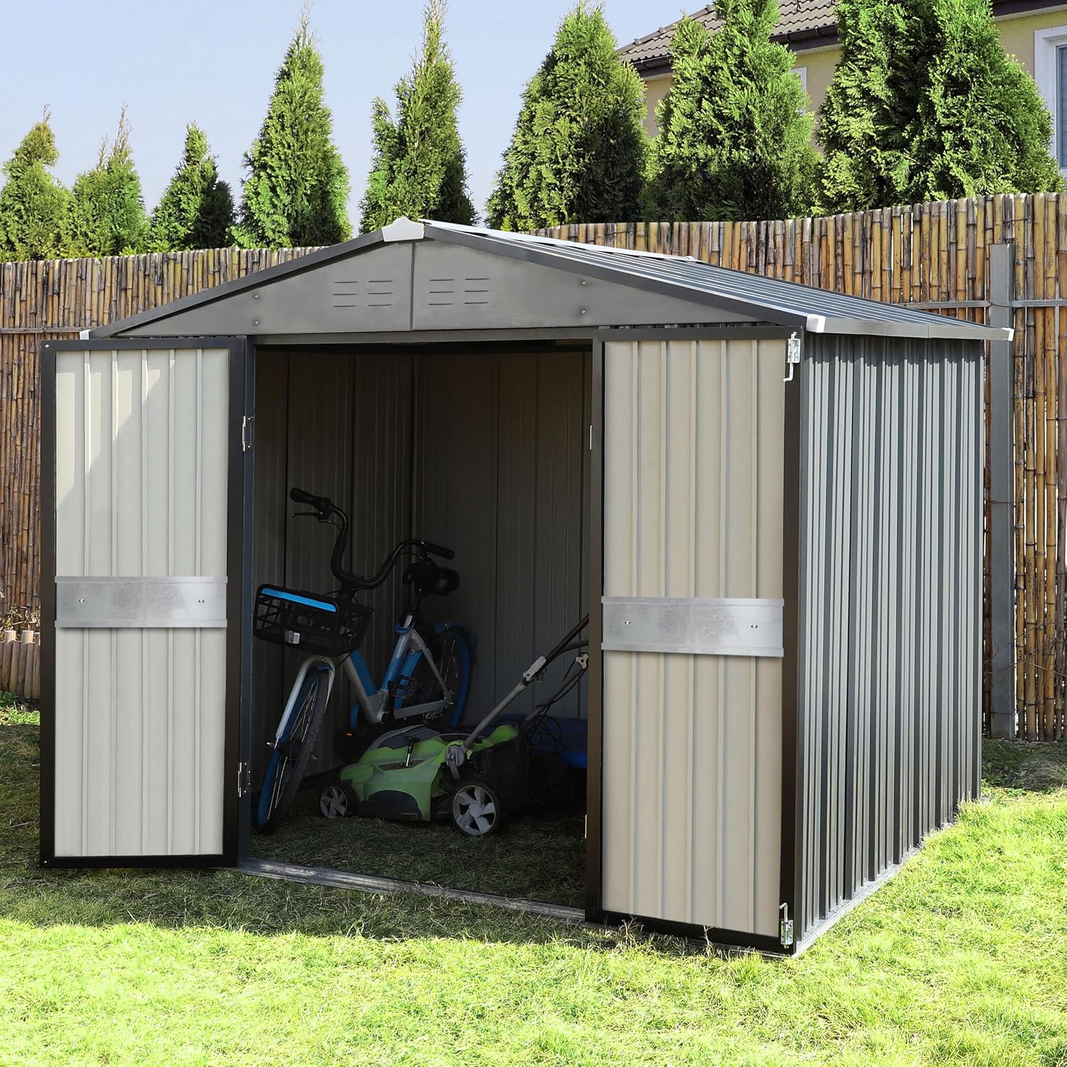10' x 10' Outdoor Storage Shed - Gardening Tools In recension och pris