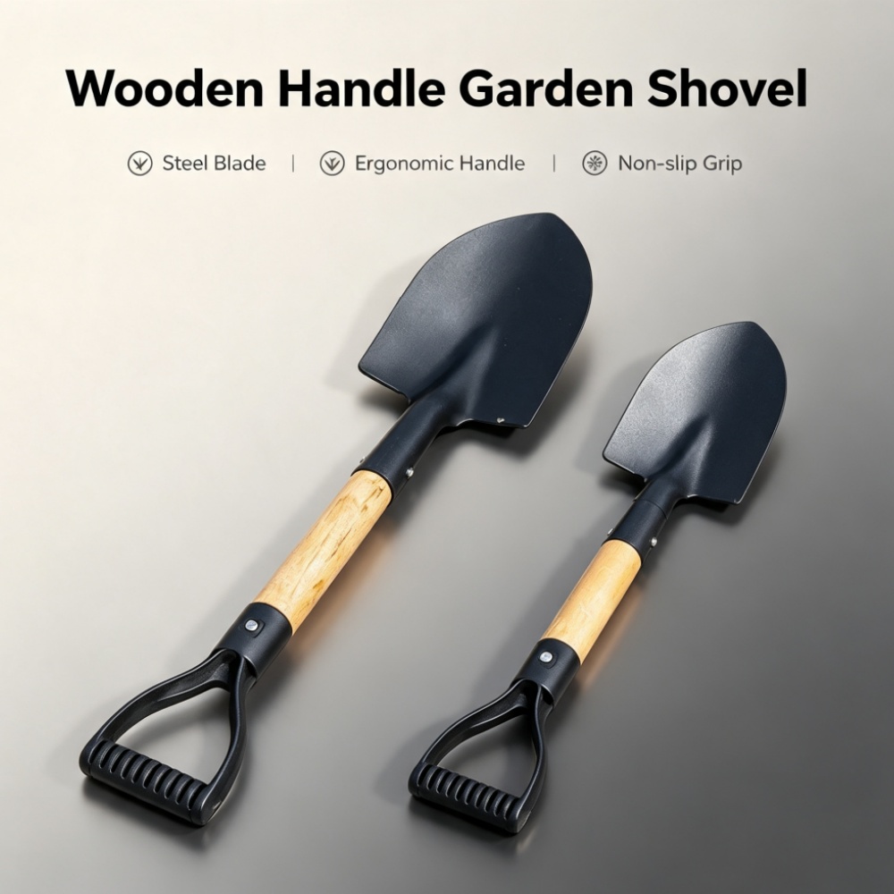Natural Wood Handle Anti-Corro - Gardening Tools Wooden recension och pris