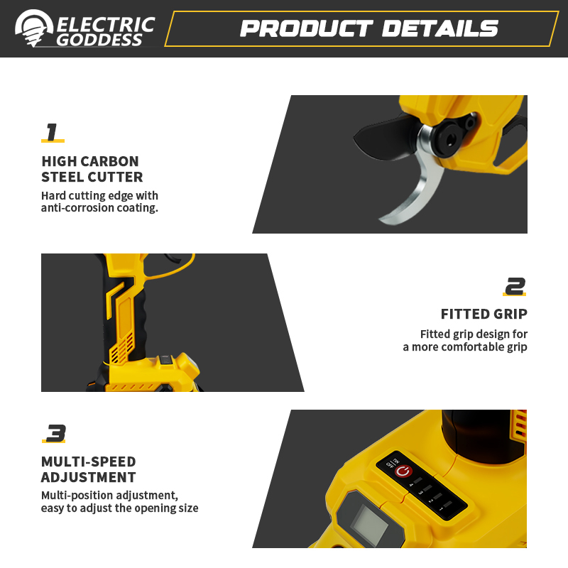 Brushless 55mm Electric Prunin - Pruning Shears recension och pris