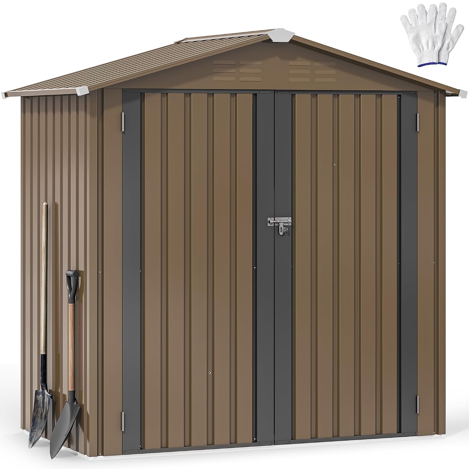 6x4ft Metal Outdoor Storage Sh - Gardening Tools In recension och pris