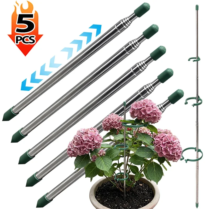 5/1PCS Retractable Plant Suppo - Gardening Tools Green recension och pris