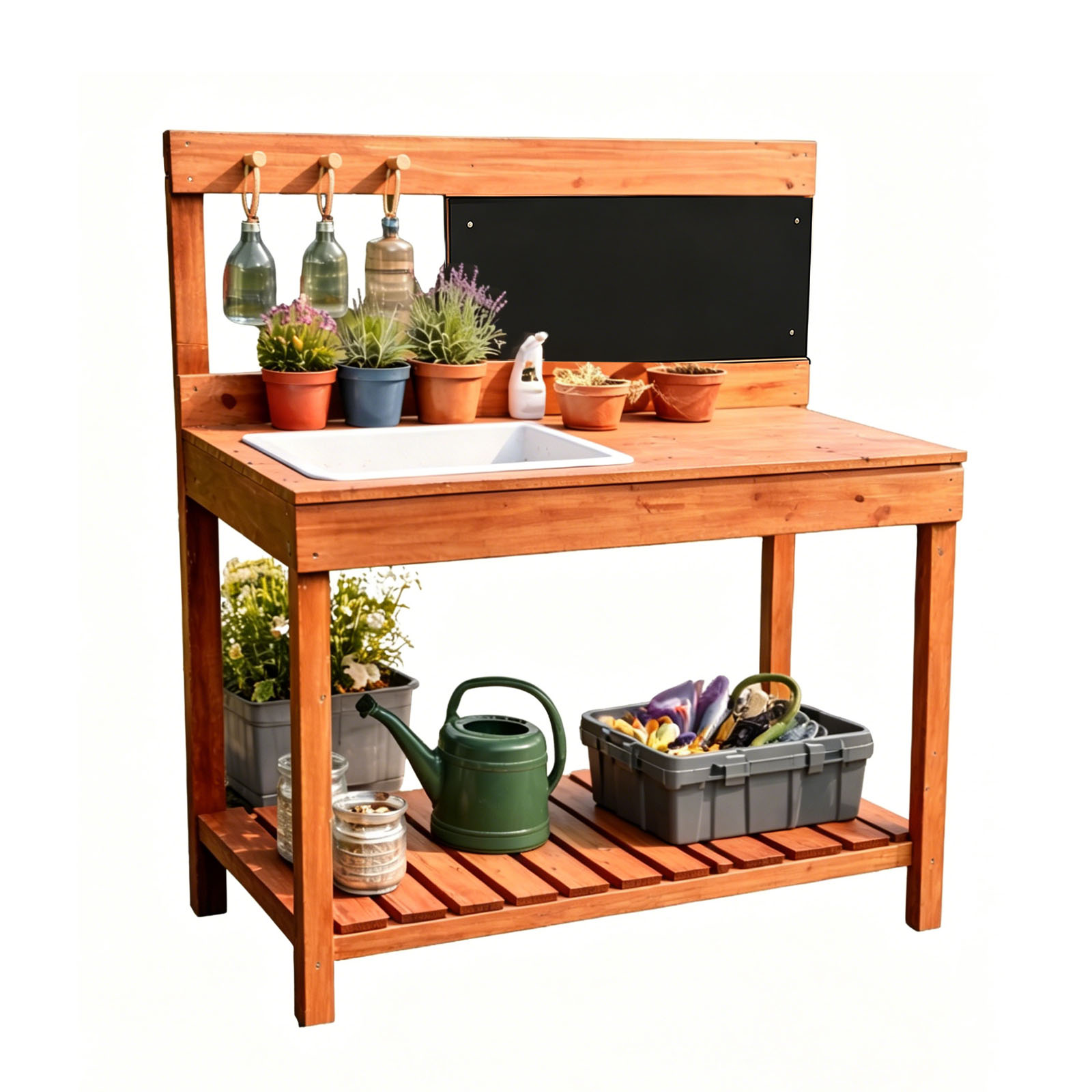 Wooden Potting Benches For Chi - Gardening Tools Wooden recension och pris