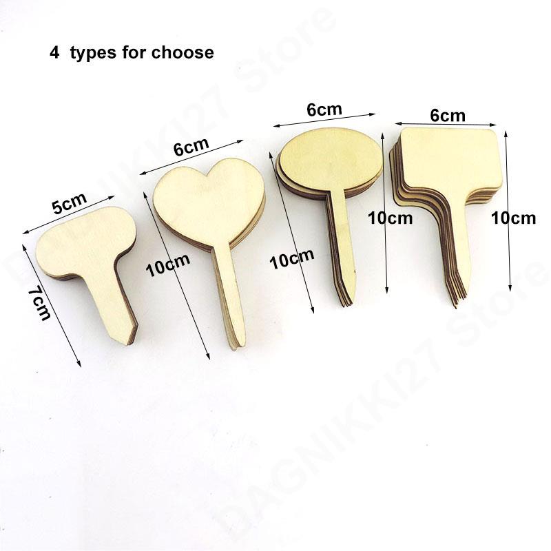 10x T-Type Wooden Plant Labels - Gardening Tools Wooden recension och pris