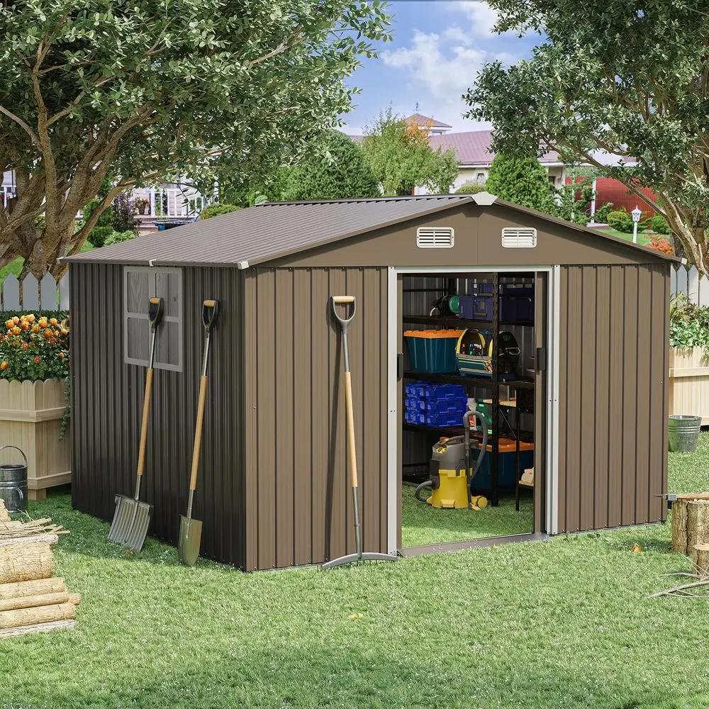 10T x 8T Outdoor Metal Storage - Gardening Tools In recension och pris