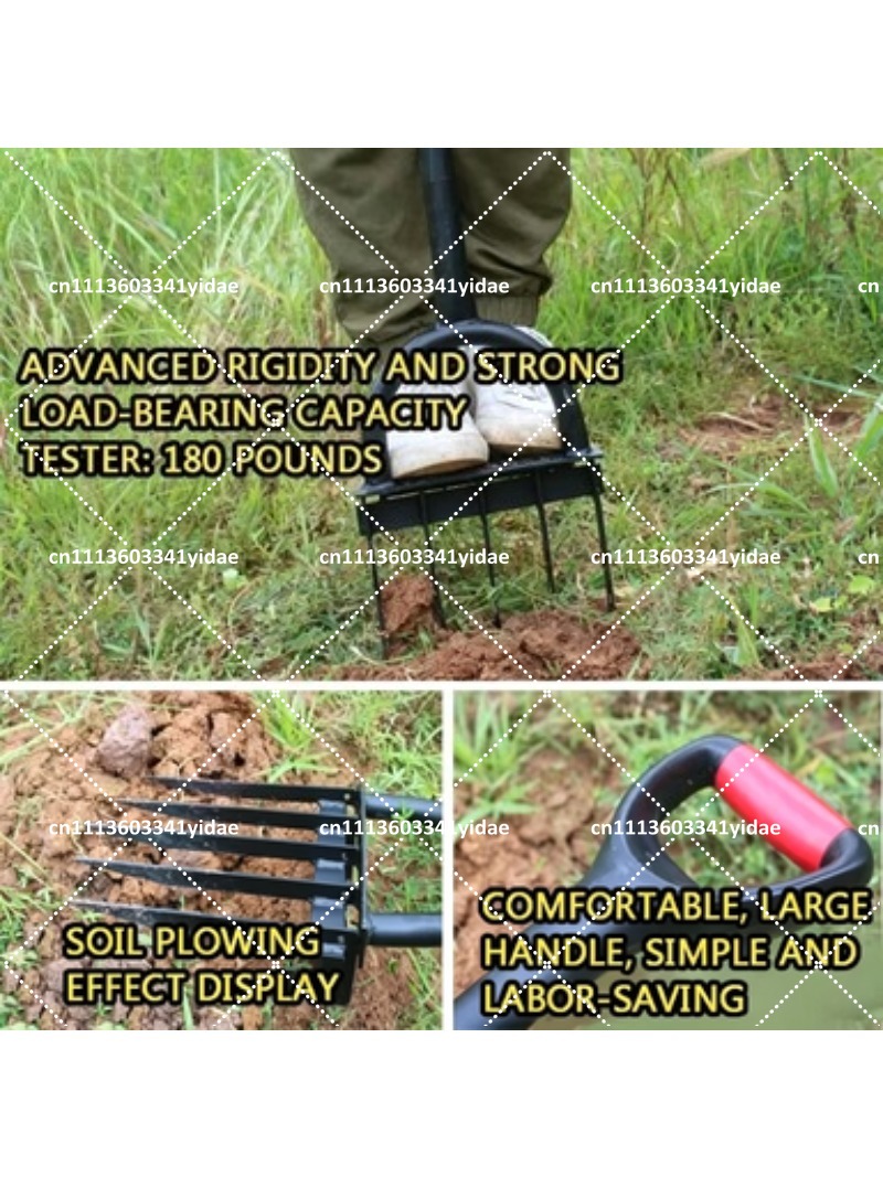 Steel Garden Fork Manual Soil  - Gardening Tools Shovel recension och pris