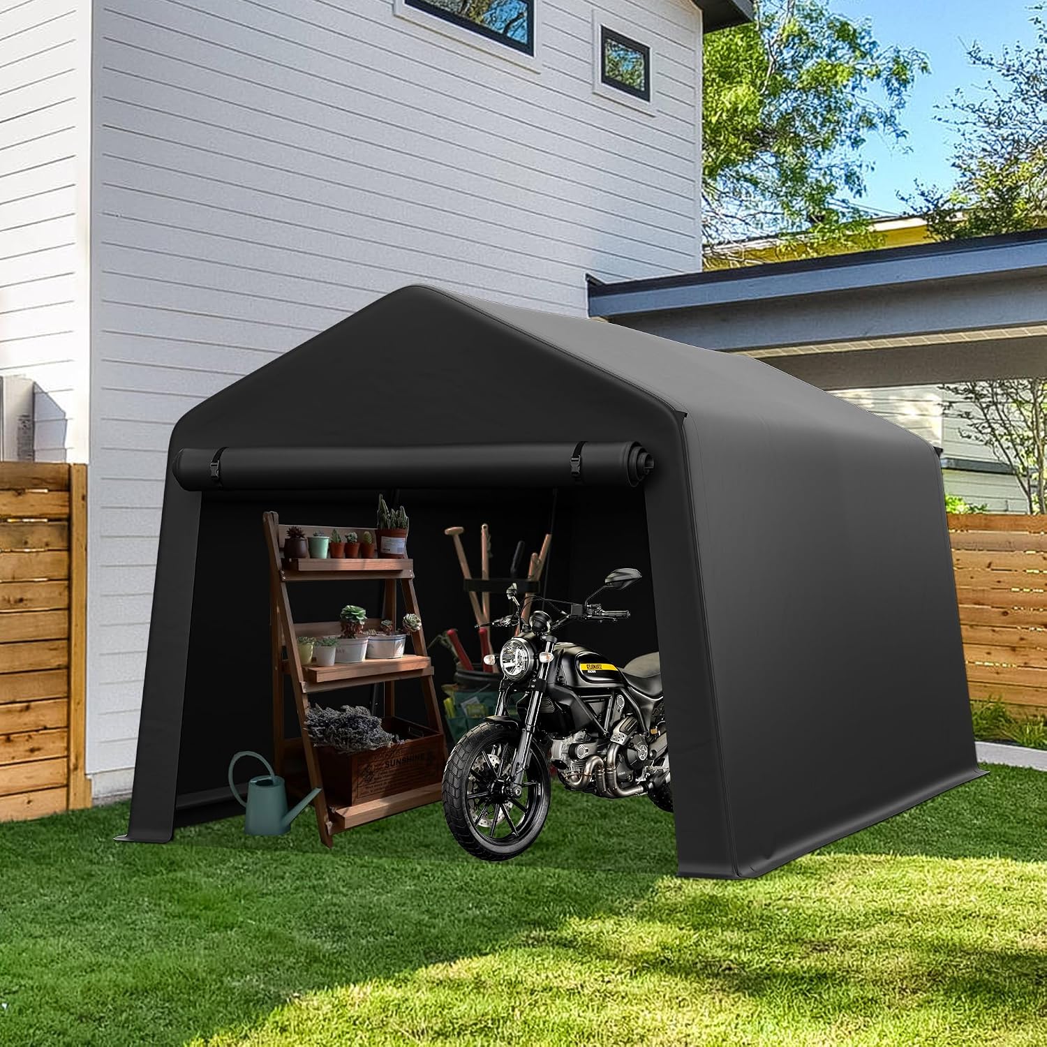 Portable Outdoor Storage Shed  - Gardening Tools In recension och pris