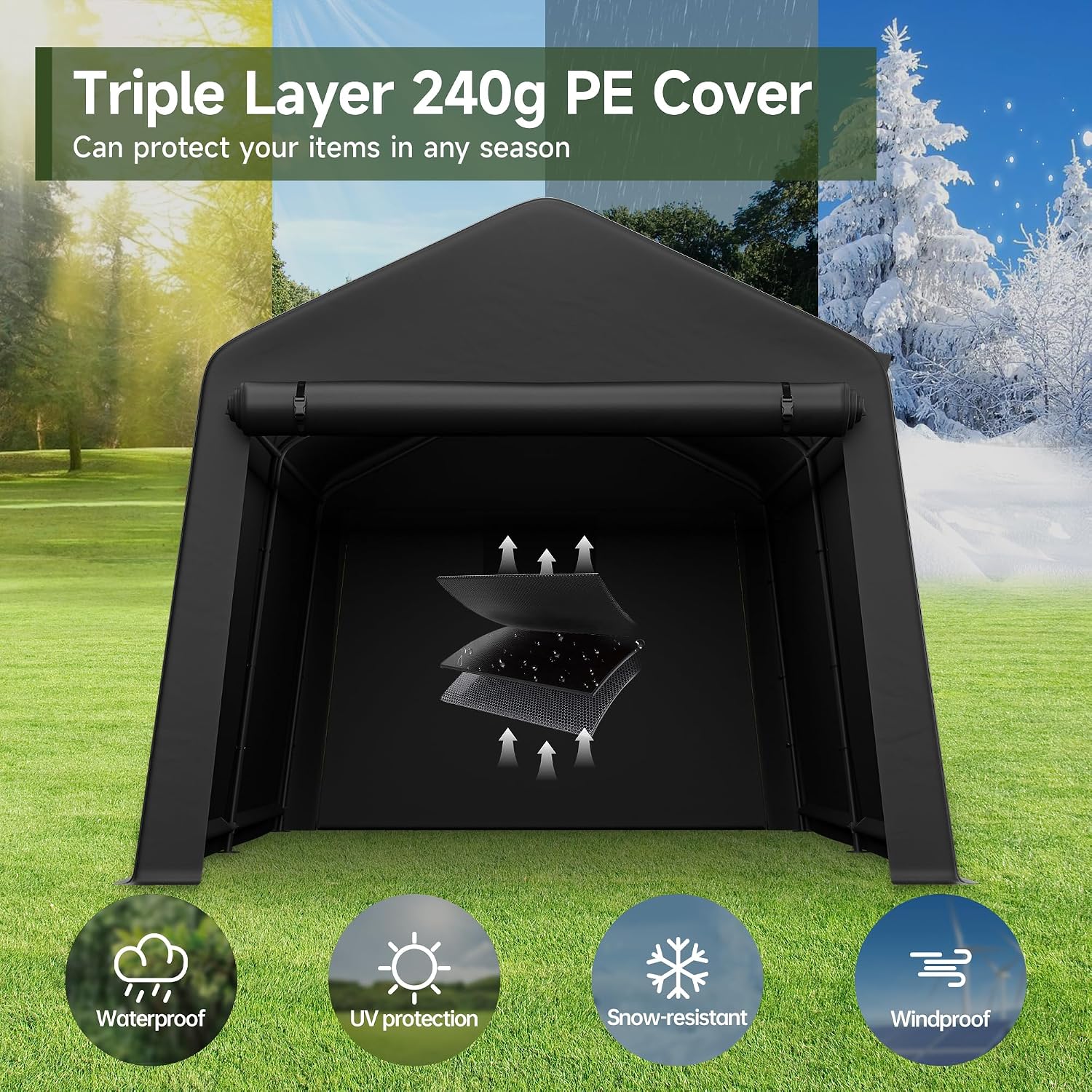 Portable Outdoor Storage Shed  - Gardening Tools In recension och pris