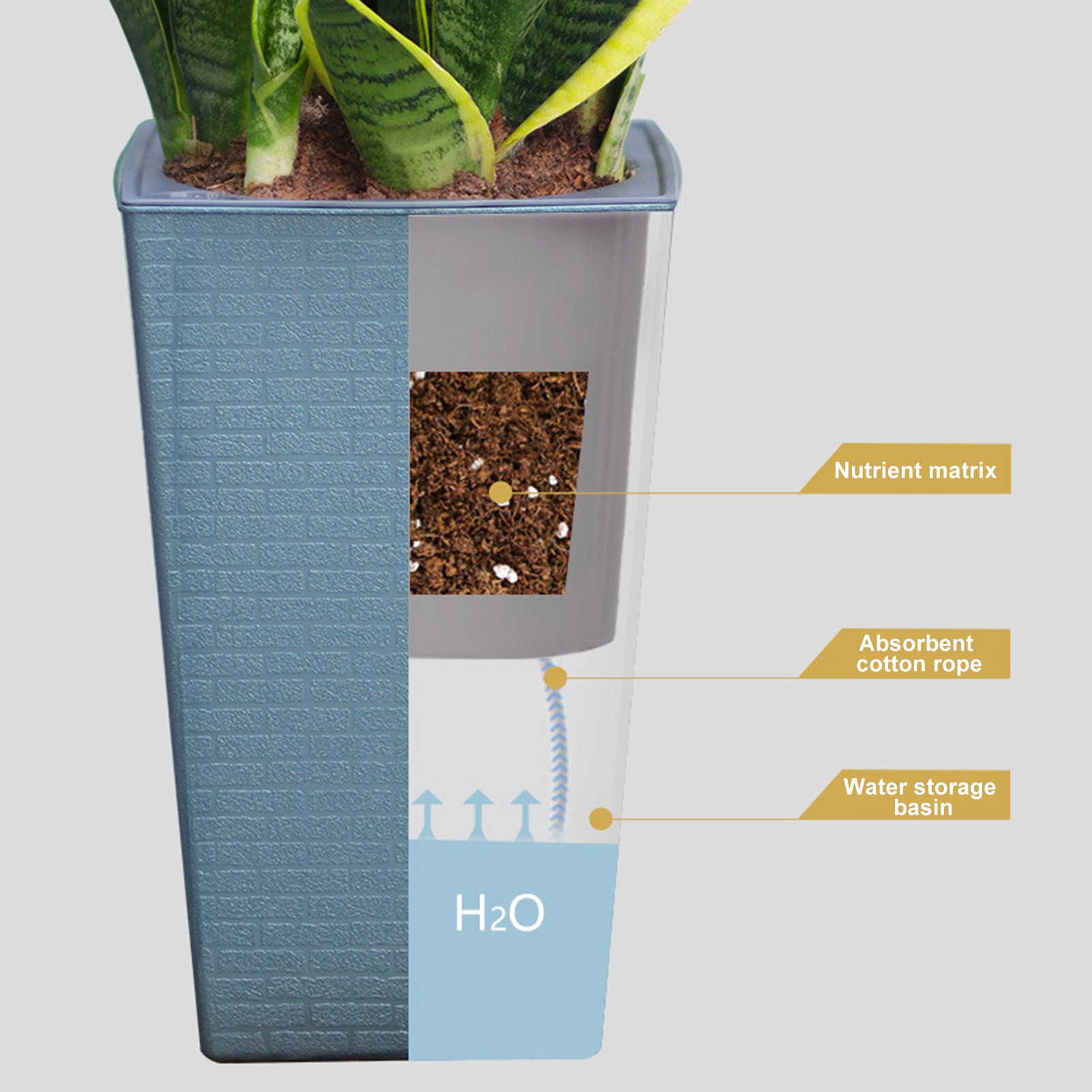 Self Watering Planter Handmade - Gardening Tools Green recension och pris