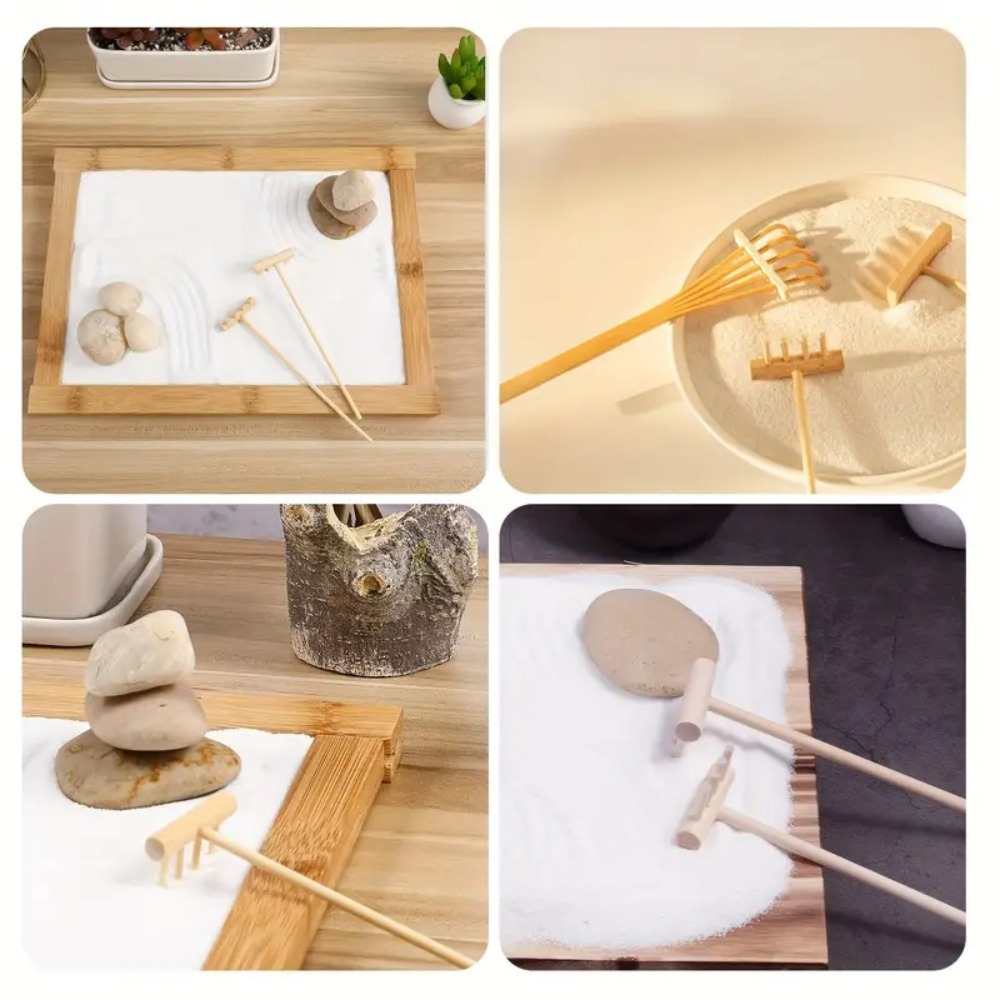6pcs Mini Bamboo Rake Set for  - Gardening Tools In Japan recension och pris