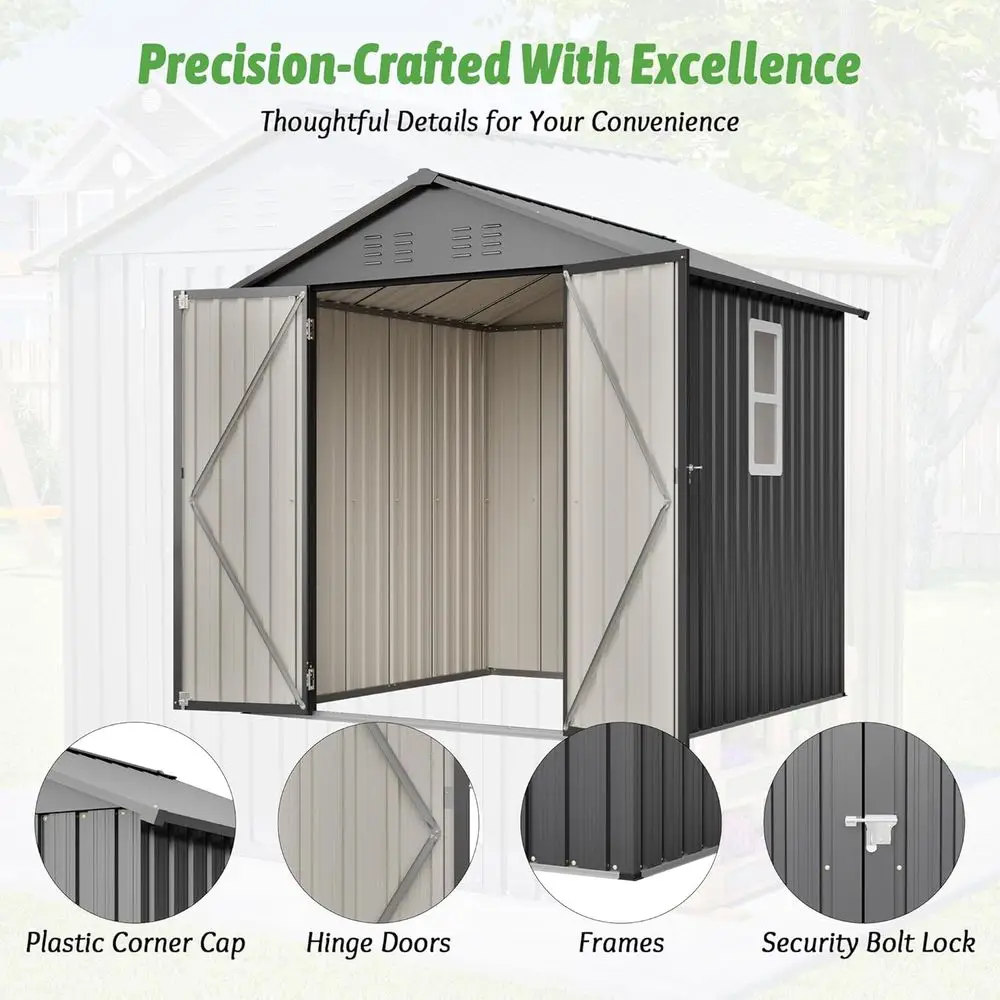 6x6 Galvanized Steel Outdoor S - Gardening Tools In recension och pris